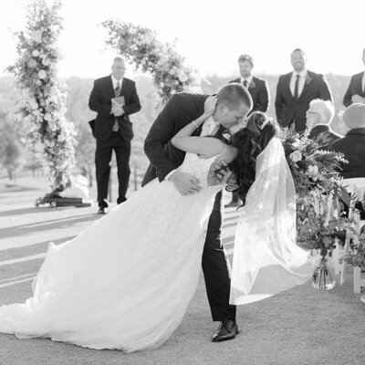 Bret and Brandie Evansville Owensboro Weddings Black and White Gallery66