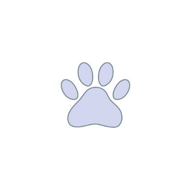 wed 2 you branding icon of a purple dog paw print
