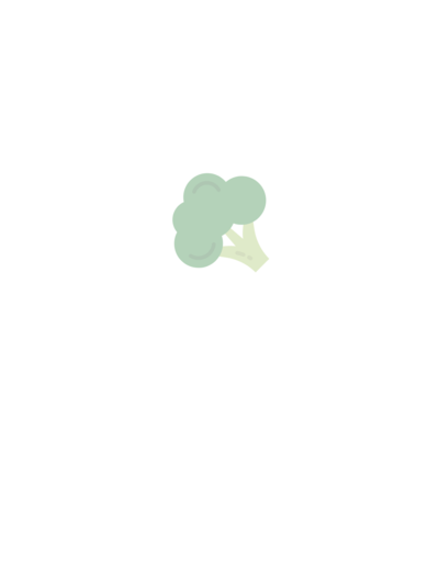 Green broccoli illustration representing wholesome, nutrient-rich foods in Erica Taylor Wellness nutrition coaching for moms.