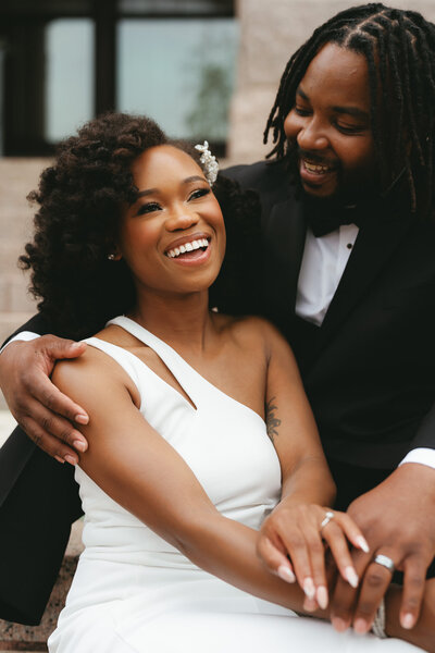 Modern couple portrait session Austin wedding