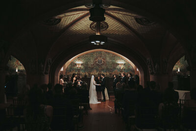 An intimate elopement and ceremony at First Presbyterian Church in Lewisburg, TN.