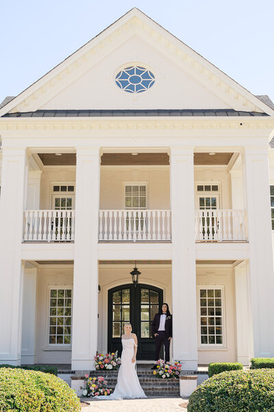 Bride and groom at Donovan Manor wedding planned by Bianca Nichole and Co