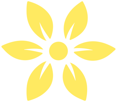 Simple yellow flower illustration