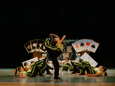 young ballet dancers on stage