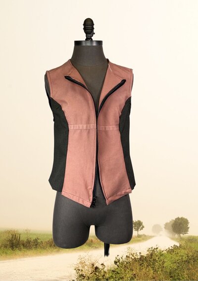 coral upcycle vest
