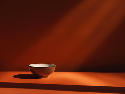 Minimalist Ceramic Bowl Still Life