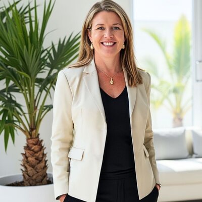 Diana McIntyre, insurance adviser, in her AI-generated personal brand photoshoot for her personal brand website by AI-Gen.Studio