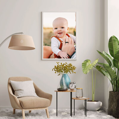 framed baby milestone photo of baby boy in Branson MO