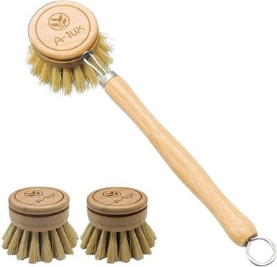 wooden scrub brush