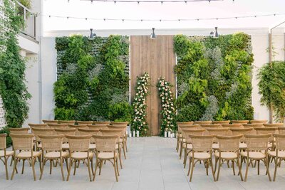 Hart and Main's Garden wall offers the perfect backdrop for weddings 