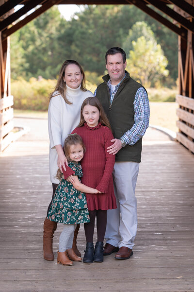 Family portrait featuring the hearts behind Mind Your Biscuits Bakeshop.