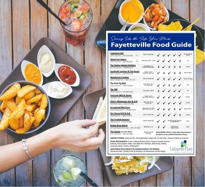 Our current Fayetteville Food Guide