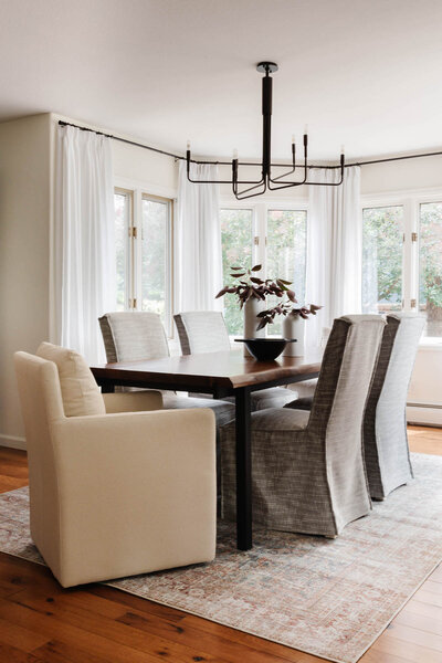 Contemporary California Casual Transitional Dining Room