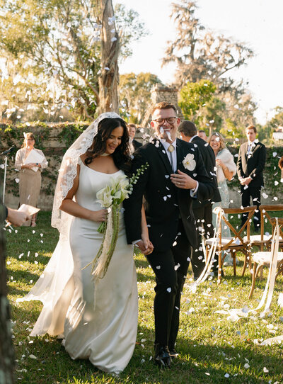 Curated wedding ceremony at Casa Feliz in Winter Park