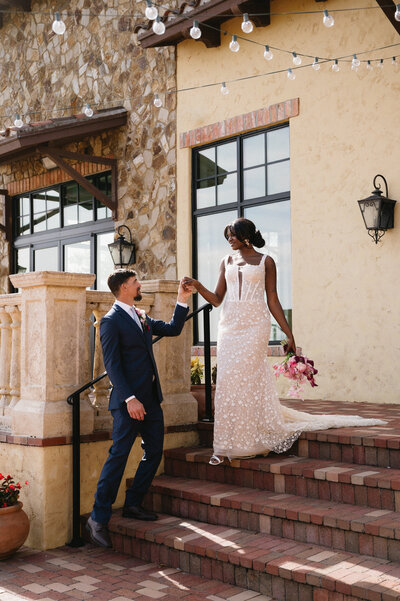 tampa timeless romantic classic wedding photographer with blue and white vintage tones