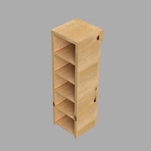 Sandpaper storage build  rendering for workshop organization