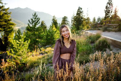 Senior photography in the mountains Colorado