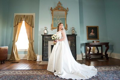 Caring Romantic Couples Portrait Smith Park Mansion in Franklin TN