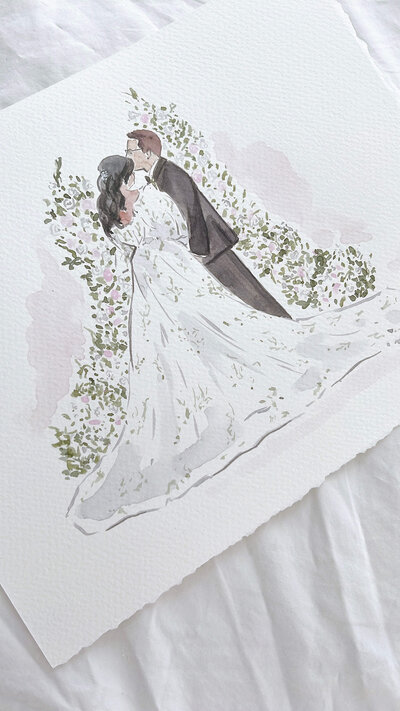 live-wedding-artist-newlywed-couple-portrait-6