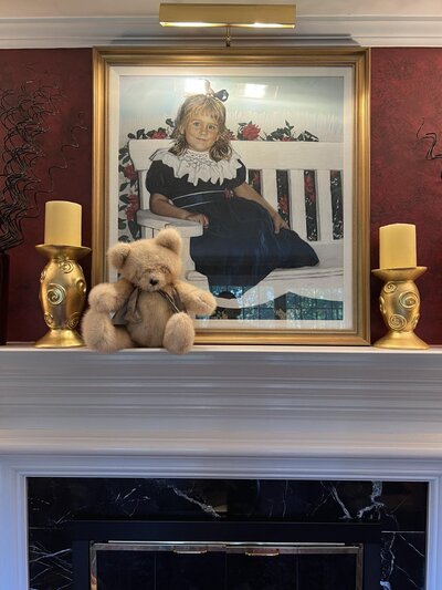 Commissioned painting by Winston Salem Artist of a full body heirloom portrait