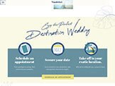 Appointment slideshow mobile website Wanderlust Weddings The Template Emporium