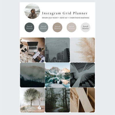 Downloadable Canva Template for an Instagram Grid Planner