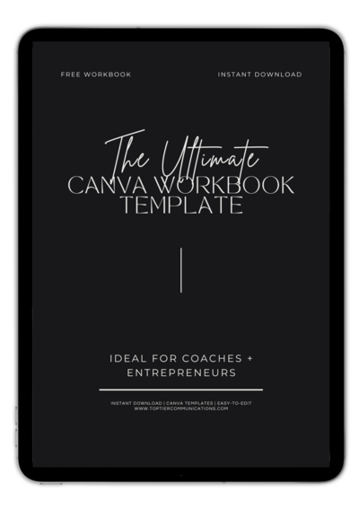 Download the TOP TIER Canva Media Kit for only $19!