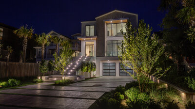 Custom-built luxury beach house by North State Custom Builders in Wrightsville Beach.
