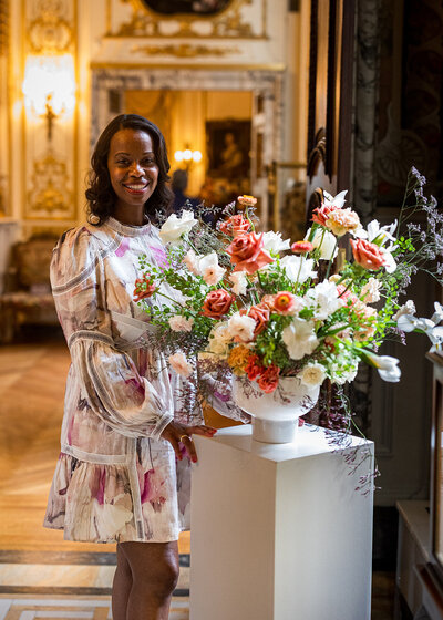 Shirley Goodwin, the founder and lead designer at JR Flowers!