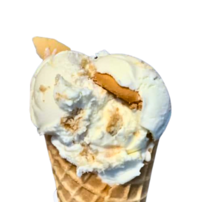 scoop of banana pudding ice cream