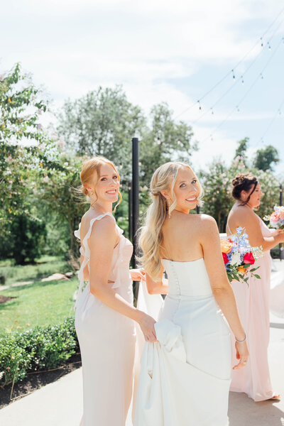 Bride-to-be consulting with a top Houston makeup artist about her personalized bridal beauty plan in Houston, TX.