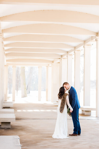 Wedding photo at St. Louis wedding venue The Muny in Forest Park