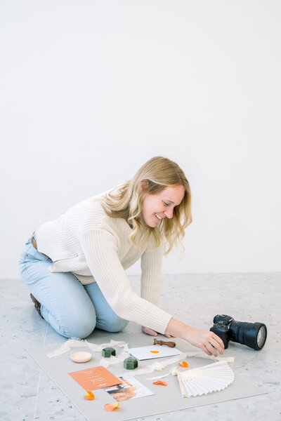 Film-inspired headshots of photographer Ashley Norton