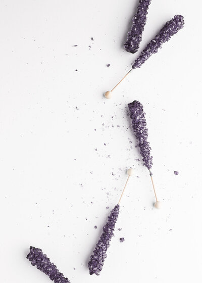 Just like scattered dried purple flowers, your brand should stand out. Let Teresa help you create a brand as unique as you are.