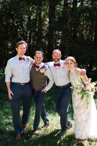 Bridal Party in Washington State Wedding