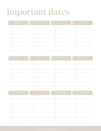 Yearly Planner 2