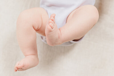 Close-up image of baby feet