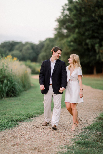 A Washington DC Wedding photographer captures engagement photos for a North Carolina couple.