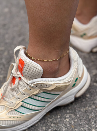 Custom permanent anklet from Jazzy's Glam Bar in Tampa, FL
