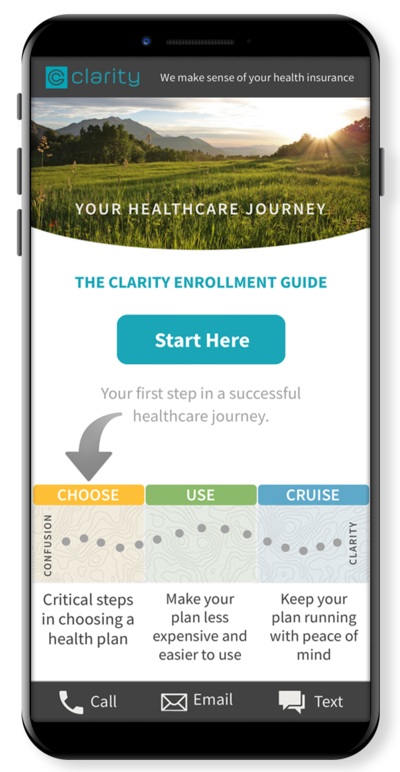 Phone mockup - enrollment guide