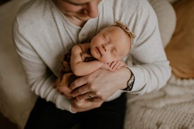 Lower mainland lifestyle newborn photography in home session