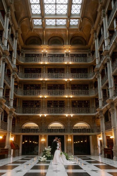George Peabody Library Wedding in Baltimore