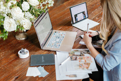 Kayce from KR Occasions planning and designing a full service wedding in the hudson valley 