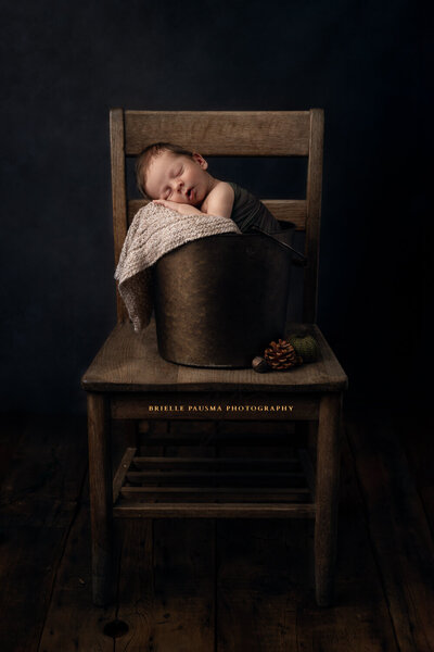 Maternity portrait in studio in northwest indiana, Brielle Pausma photography