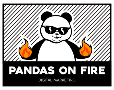 Main logo for Pandas on Fire, a digital marketing agency specializing in Google Ads for small businesses.