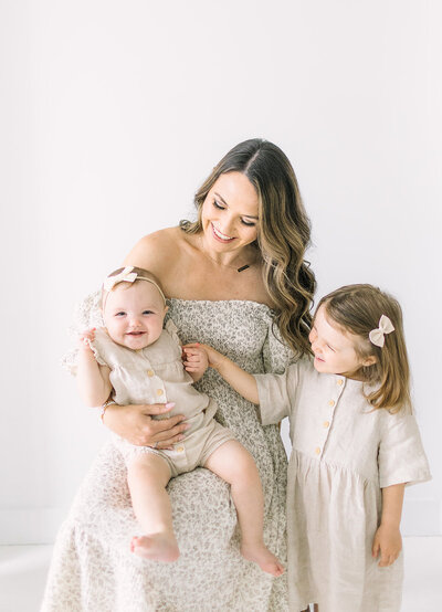 mother and daughter photo ideas lightand airy photos wearing dresses from client wardrobe