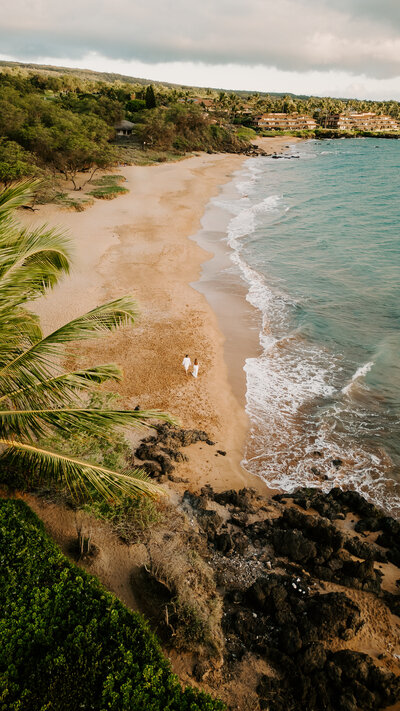 Maui Wedding Photographer captures beach waves crashing at best beaches in Maui Hawaii