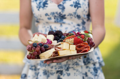 Ottawa event photos showing closeup of a charcuterie board served to guests at a community fundraiser.  Captured by JEMMAN Photography COMMERCIAL