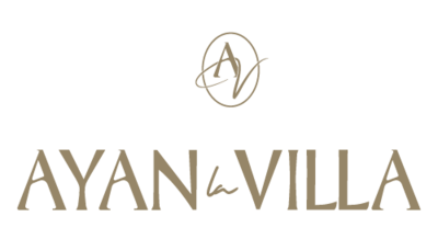 Logo principal kaki Ayan la villa. Par le STudio Youmé, création de logo à Saint-Gilles-Croix-de-Vie en vendée.