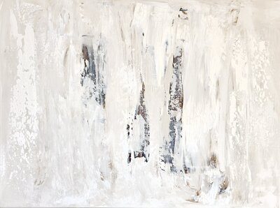 Original abstract painting exploring truth and beauty – contemporary fine art from the Beauty in Chaos & Flower Bombs collections